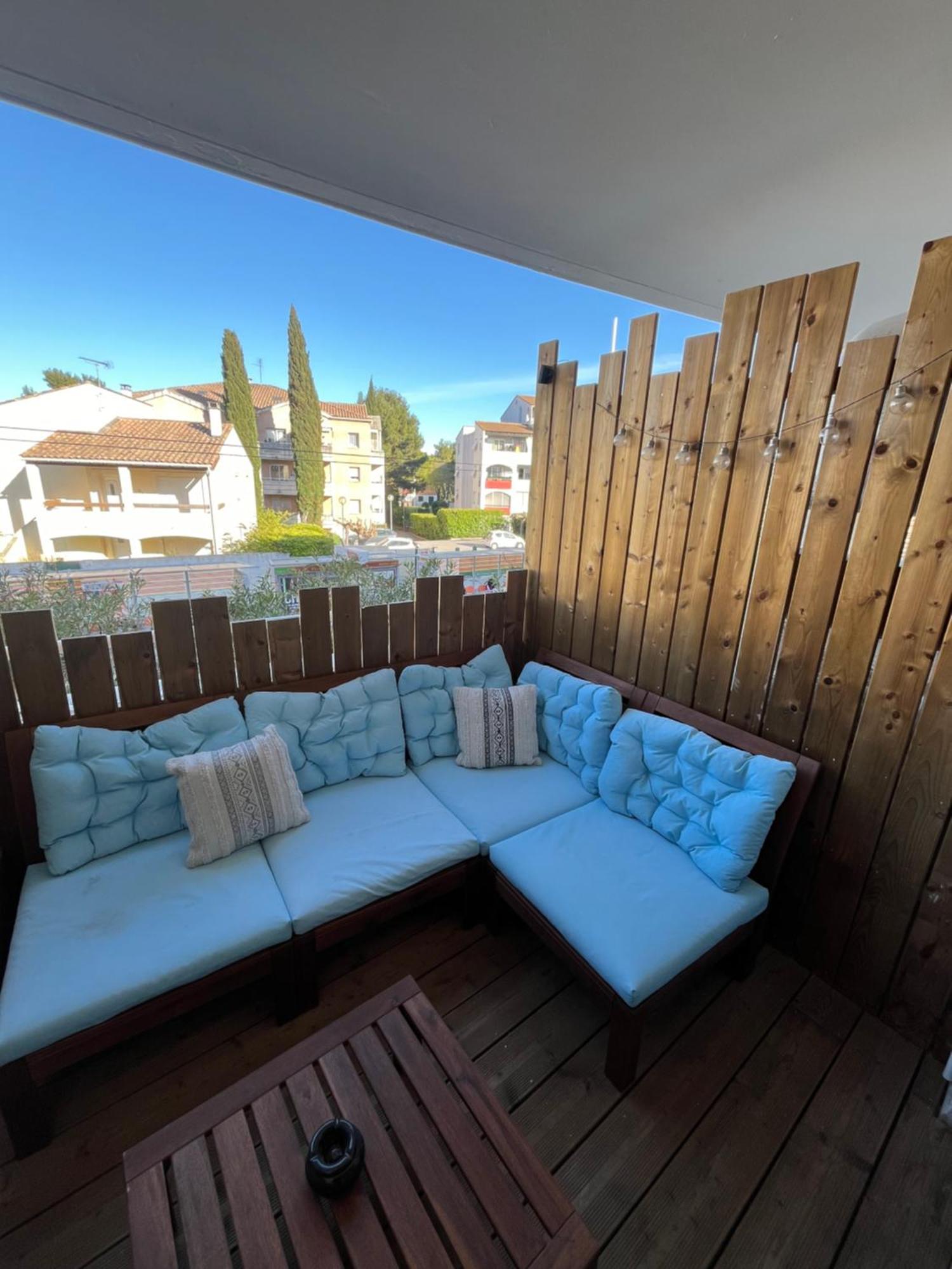 Joli T2/ Tram/ Clim/ Parking/ Wifi/ Piscine Lägenhet Montpellier Exteriör bild