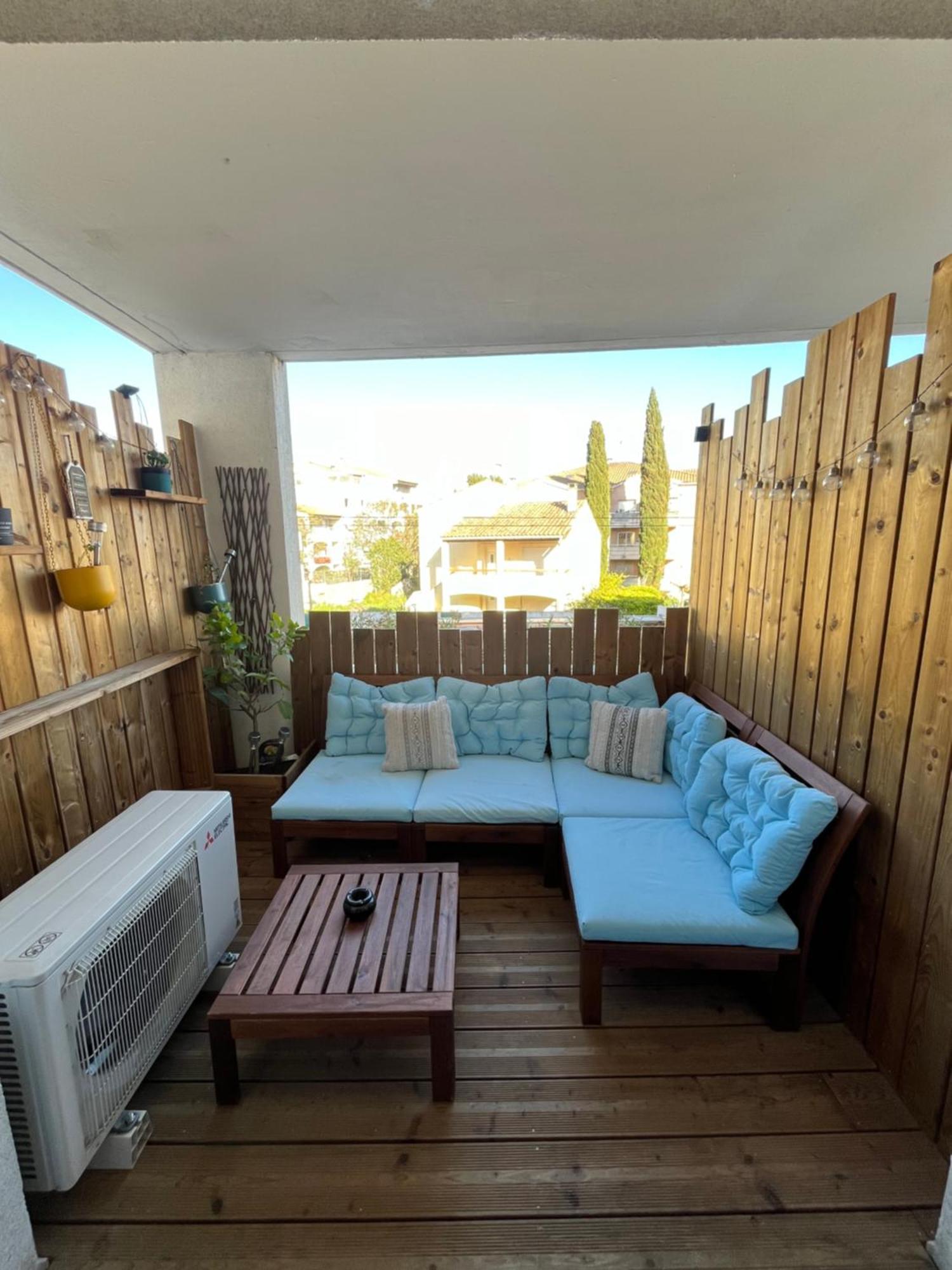 Joli T2/ Tram/ Clim/ Parking/ Wifi/ Piscine Lägenhet Montpellier Exteriör bild